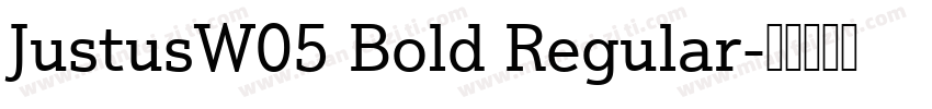 JustusW05 Bold Regular字体转换